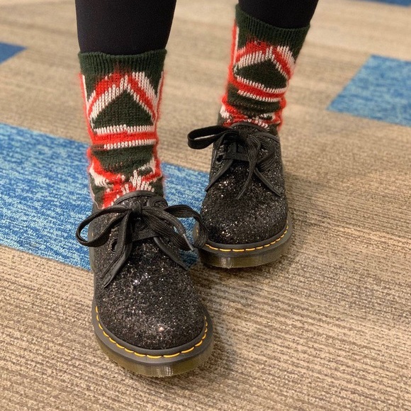 DR. MARTENS 1461 FARRAH GLITTER - Picture 2 of 11